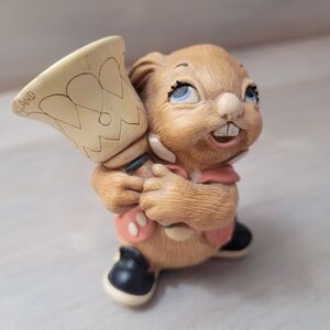 Pendelfin Rabbits Vintage "Clanger" Handpainted Collectible Figurine Cottagecore